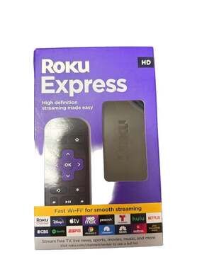 Roku Express HD Streaming Device with High-Speed HDMI Cable and Simple Remote